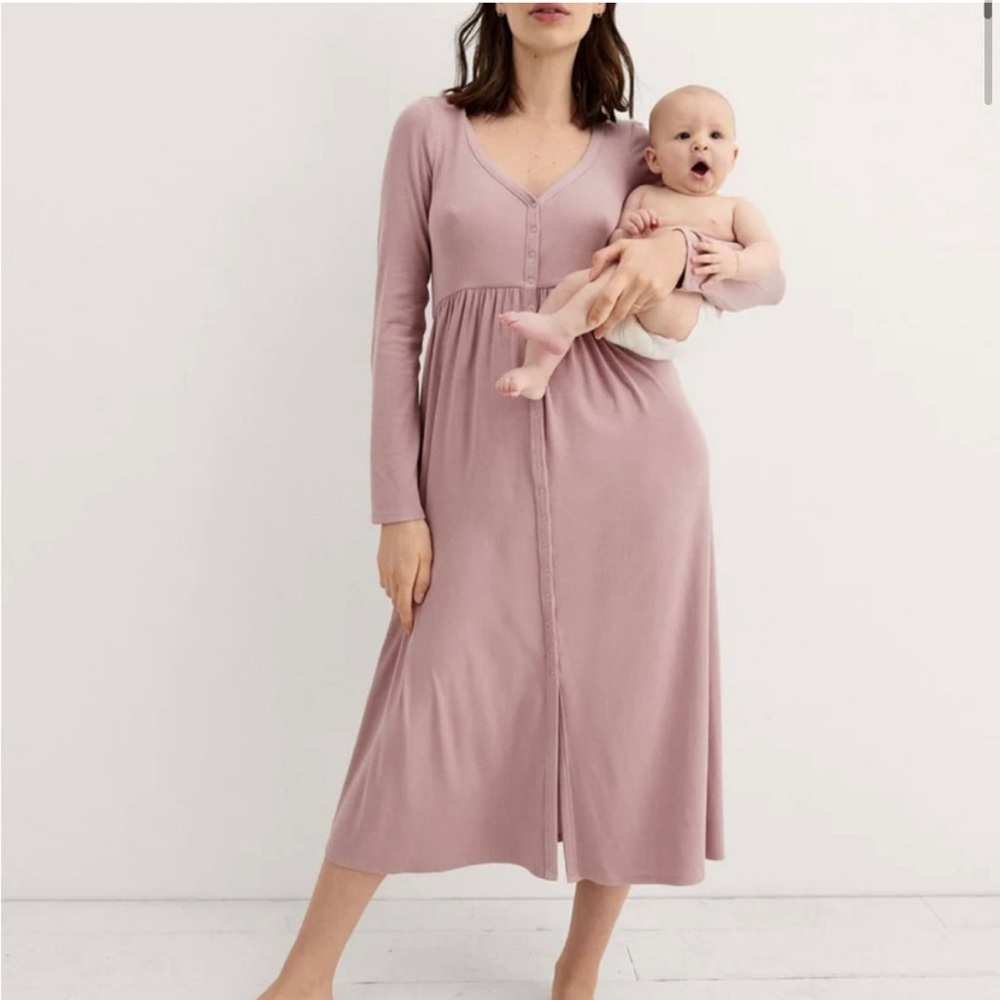 Hatch Softest Rib Nursing Dress